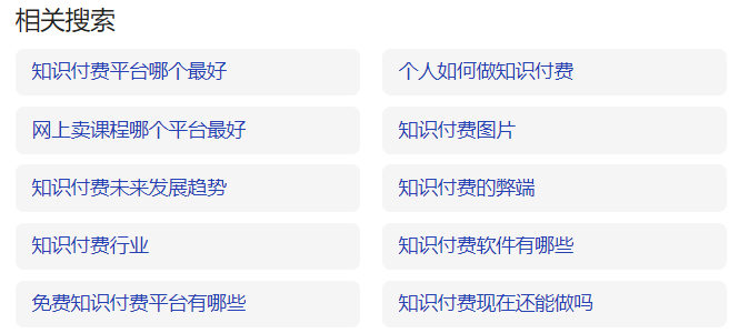 知识付费相关问题